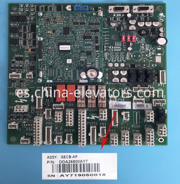 Placa base Otis Elevator GECB-AP DDA26800AY7 Otis Elevator GECB-AP Mainboard DDA26800AY7